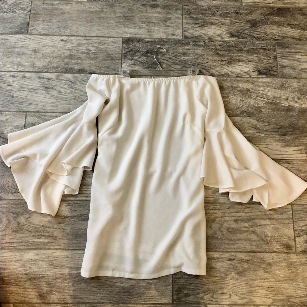 White off the shoulder dress